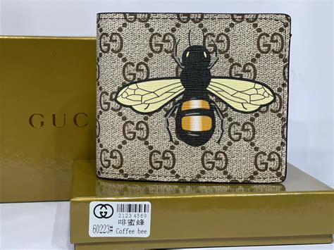 gucci wallet with gold bees|gucci bumblebee wallet.